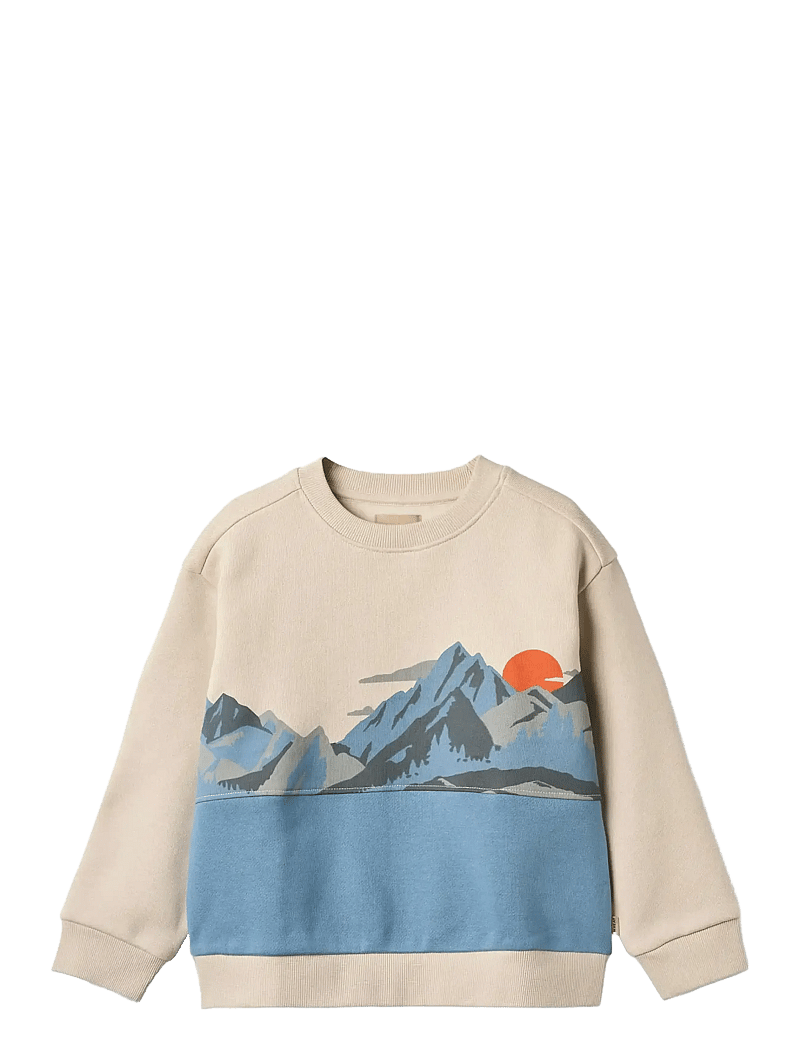 Wheat - Sweatshirt L/S print Steff - sweatshirts - winter blue - 0