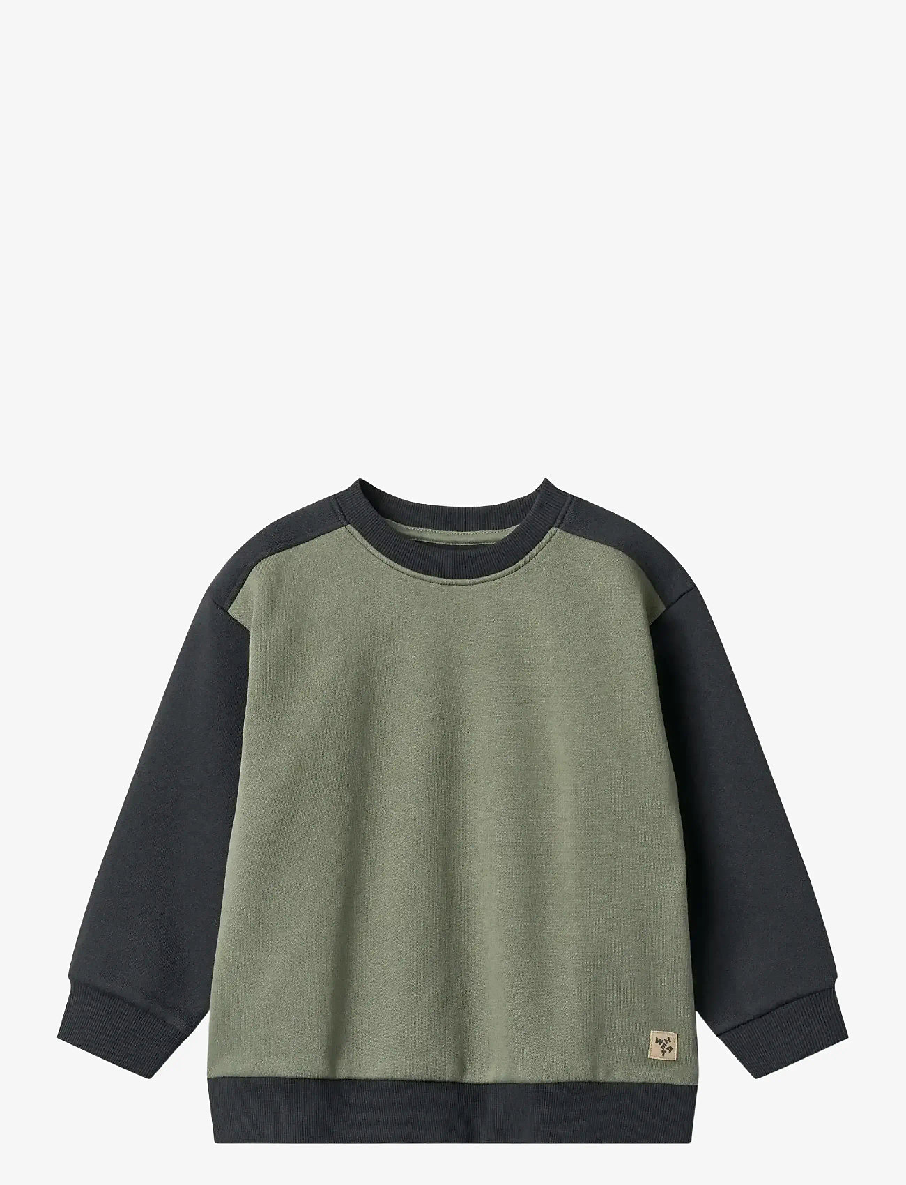 Wheat - Sweatshirt L/S block Ellis - autumn clothing - navy - 0
