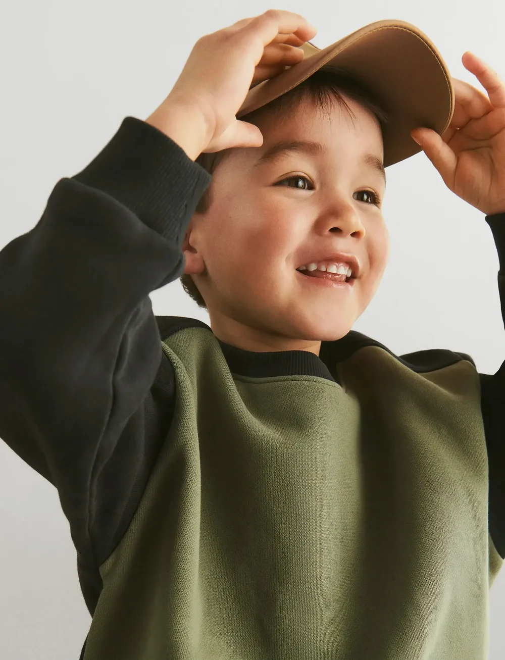 Wheat - Sweatshirt L/S block Ellis - sweatshirts - navy - 0