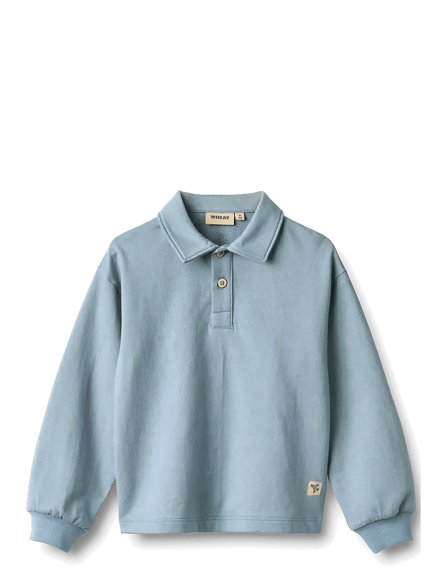 Wheat - Sweat Blouse L/S Mads - sweatshirts - faded denim - 0