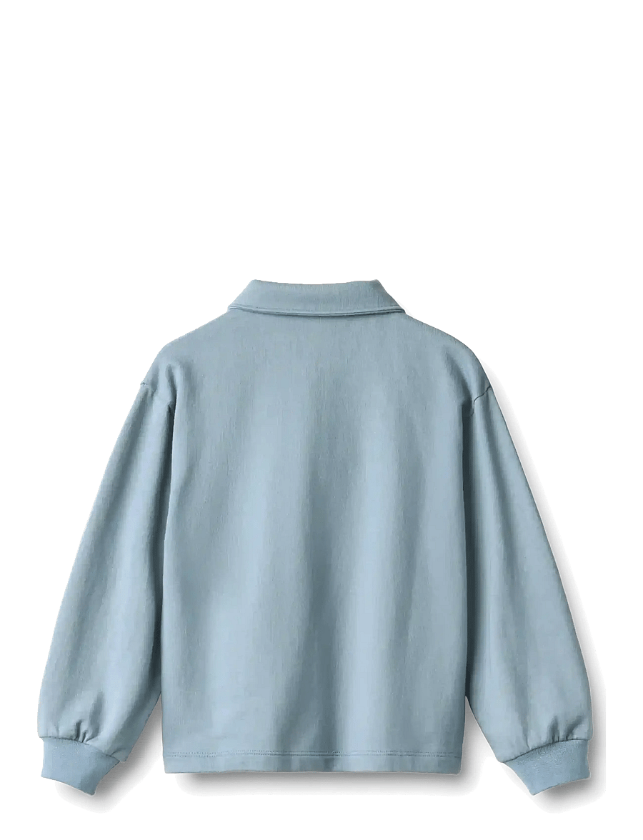 Wheat - Sweat Blouse L/S Mads - sweatshirts - faded denim - 1
