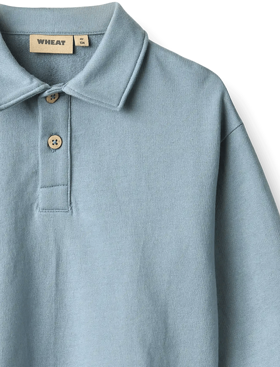 Wheat - Sweat Blouse L/S Mads - sweatshirts - faded denim - 2