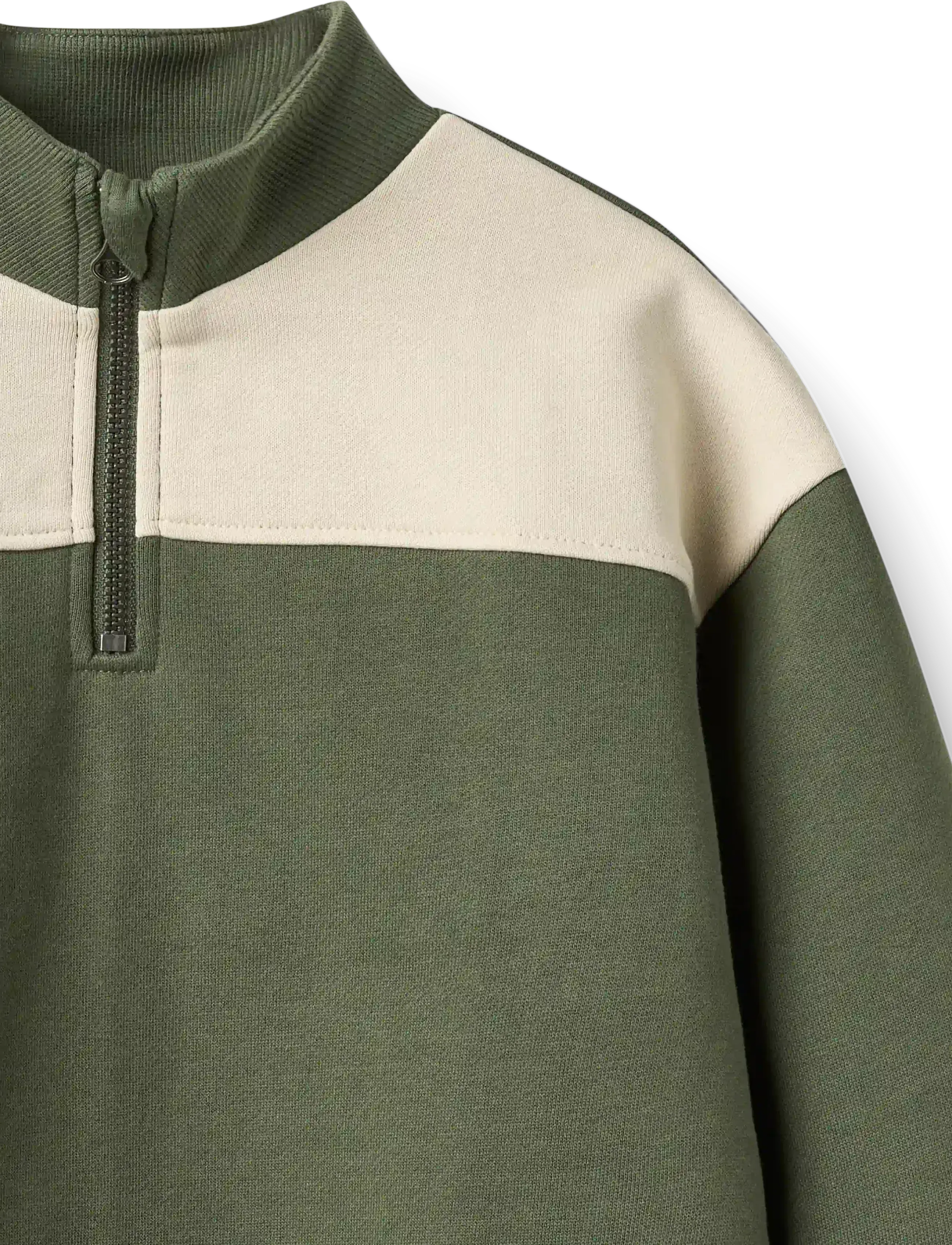 Wheat - Half Zip Sweatshirt L/S Matteo - thyme - 2
