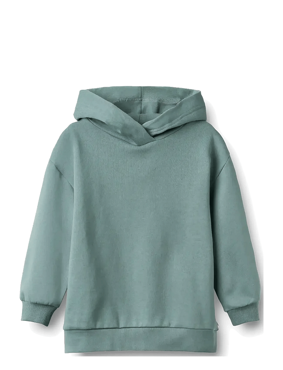 Wheat - Hoodie L/S Valdemar - kapuzenpullover - stormy sea - 1
