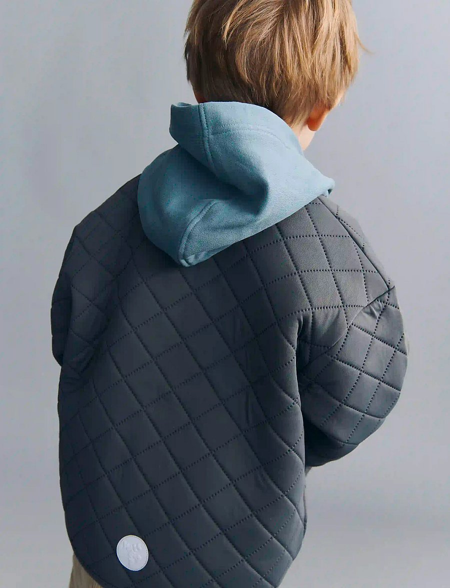 Wheat - Hoodie L/S Valdemar - kapuzenpullover - stormy sea - 3