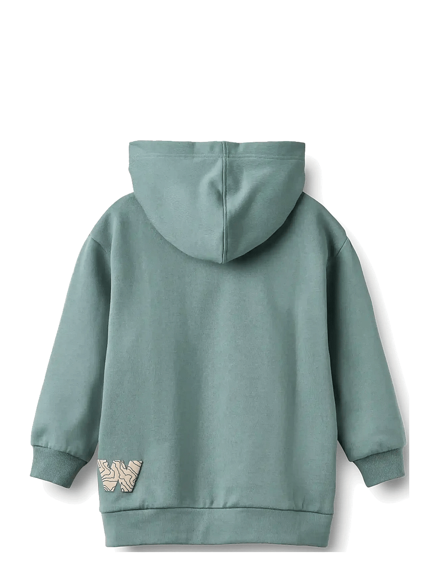 Wheat - Hoodie L/S Valdemar - kapuzenpullover - stormy sea - 2