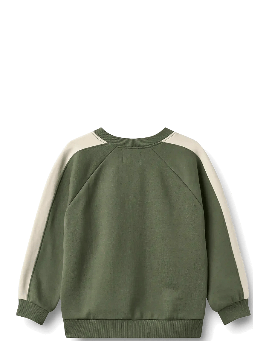 Wheat - Sweatshirt L/S Zac - sweatshirts - thyme - 1