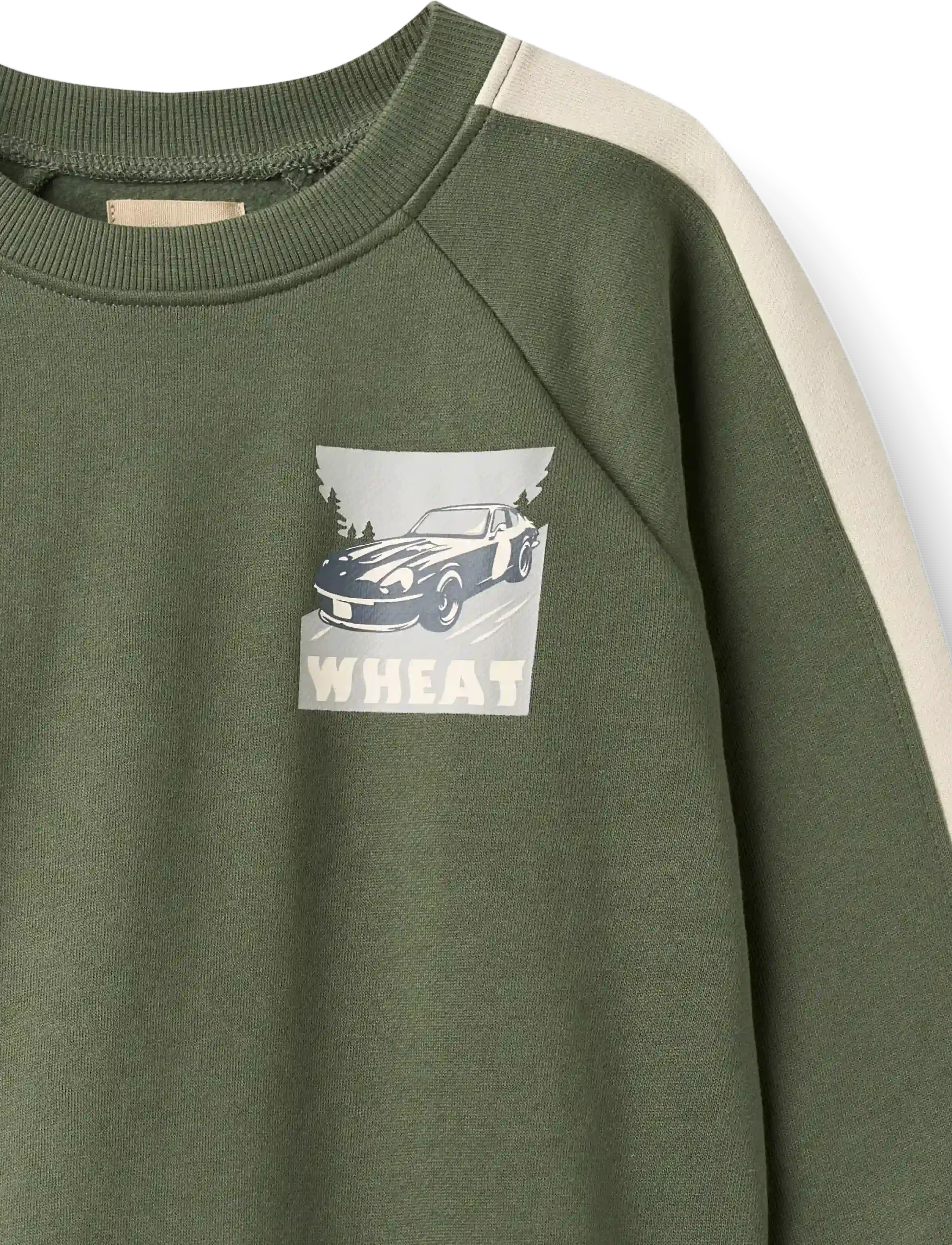 Wheat - Sweatshirt L/S Zac - sweatshirts - thyme - 2