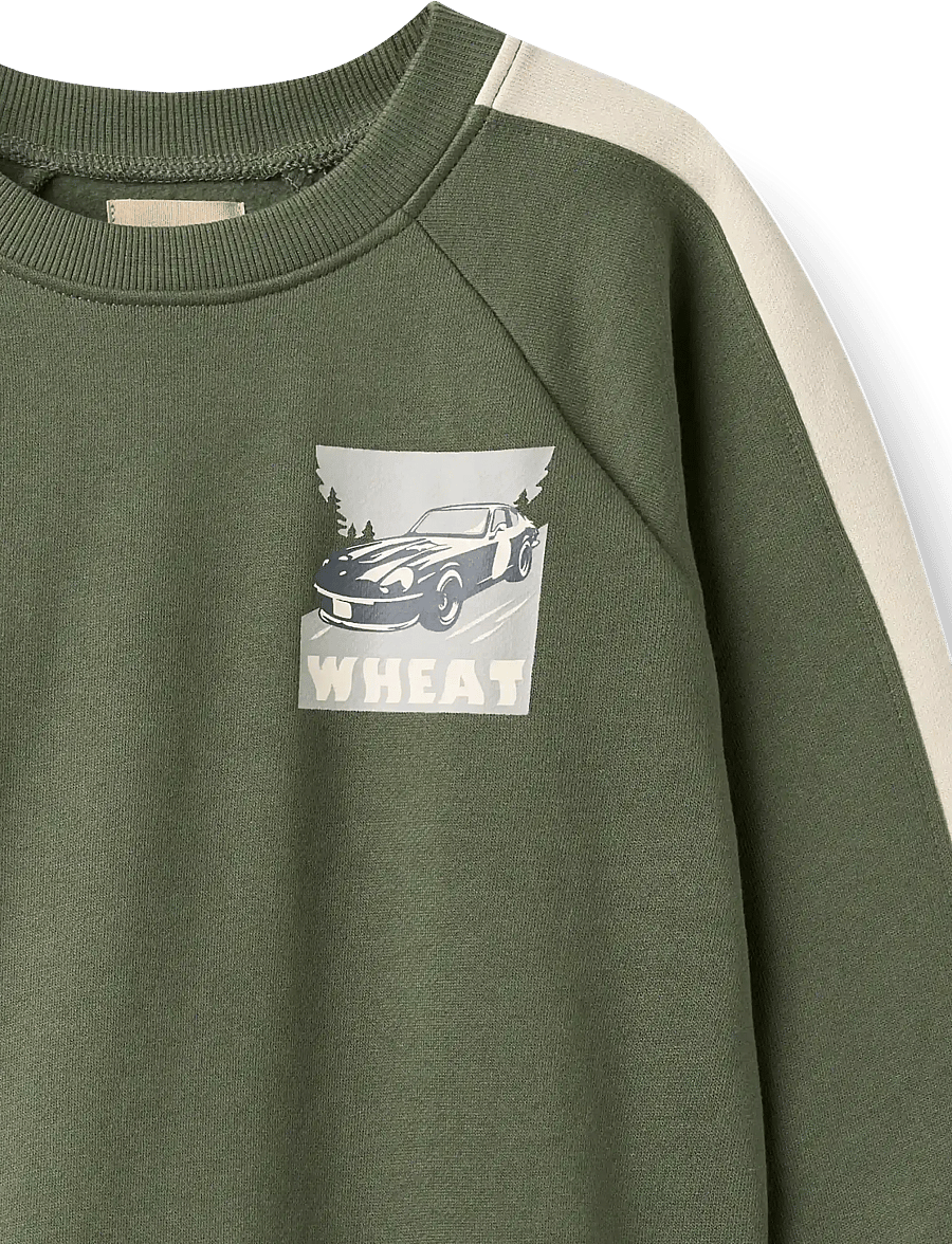 Wheat - Sweatshirt L/S Zac - sweatshirts - thyme - 2