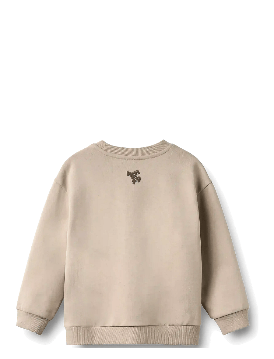 Wheat - Sweatshirt L/S Ellis Print - sweatshirts - grey moon - 1