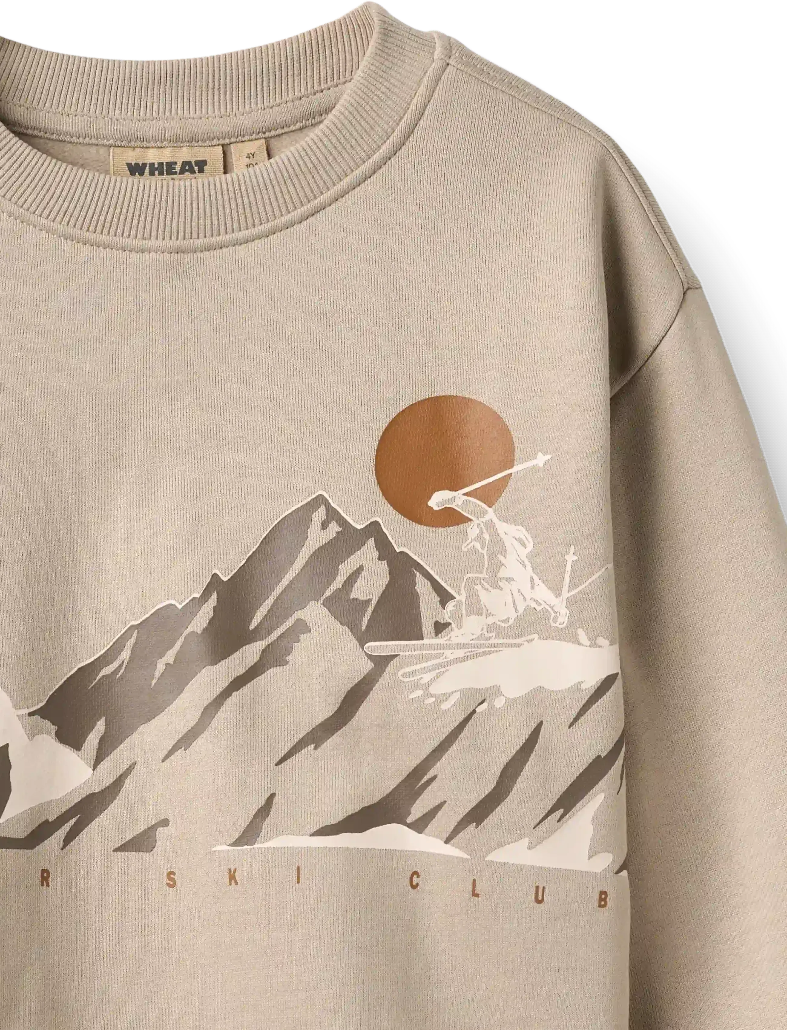 Wheat - Sweatshirt L/S Ellis Print - sweatshirts - grey moon - 2
