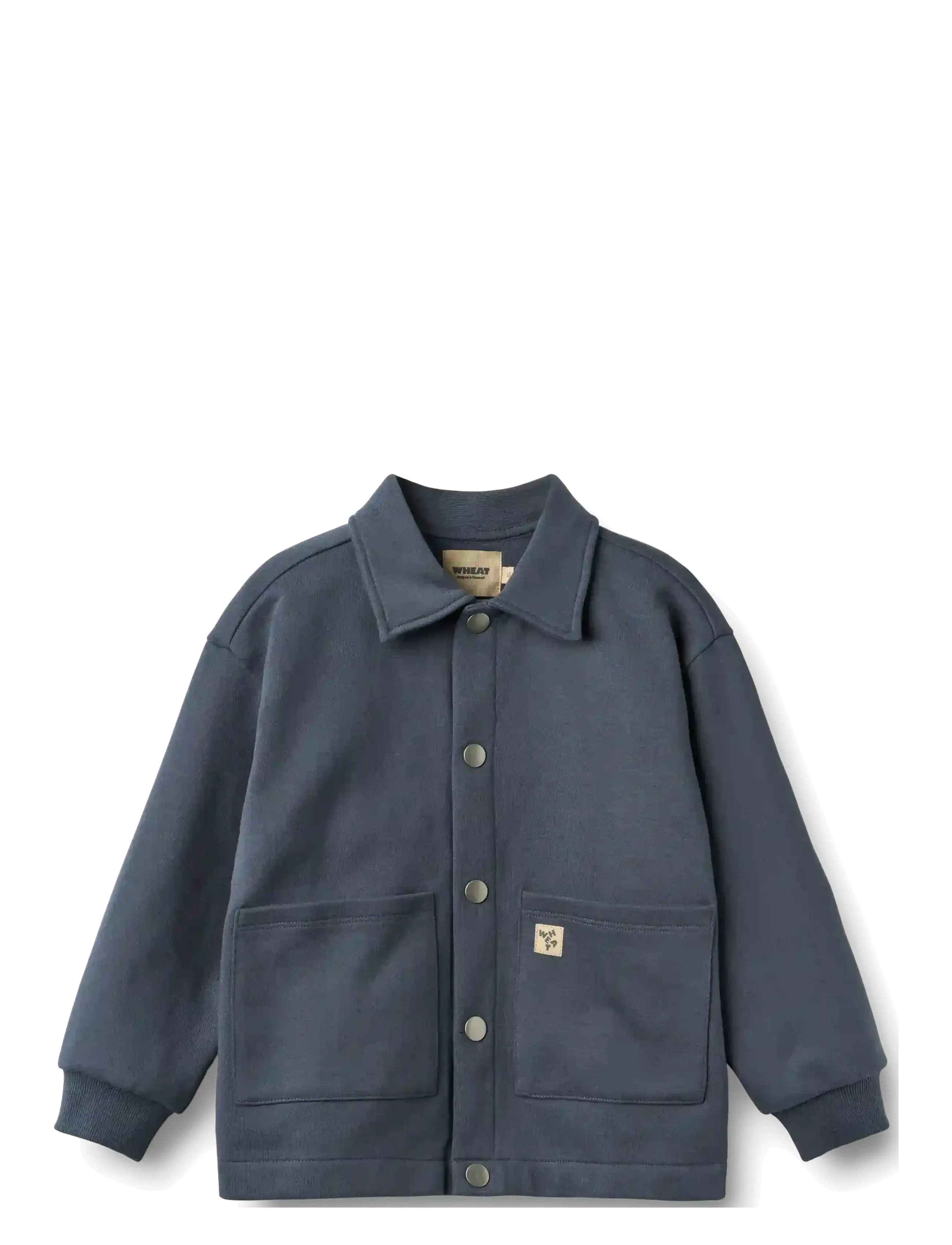 Wheat Sweat Jacket L/S Carmine - Neuheiten - GREYBLUE / navy