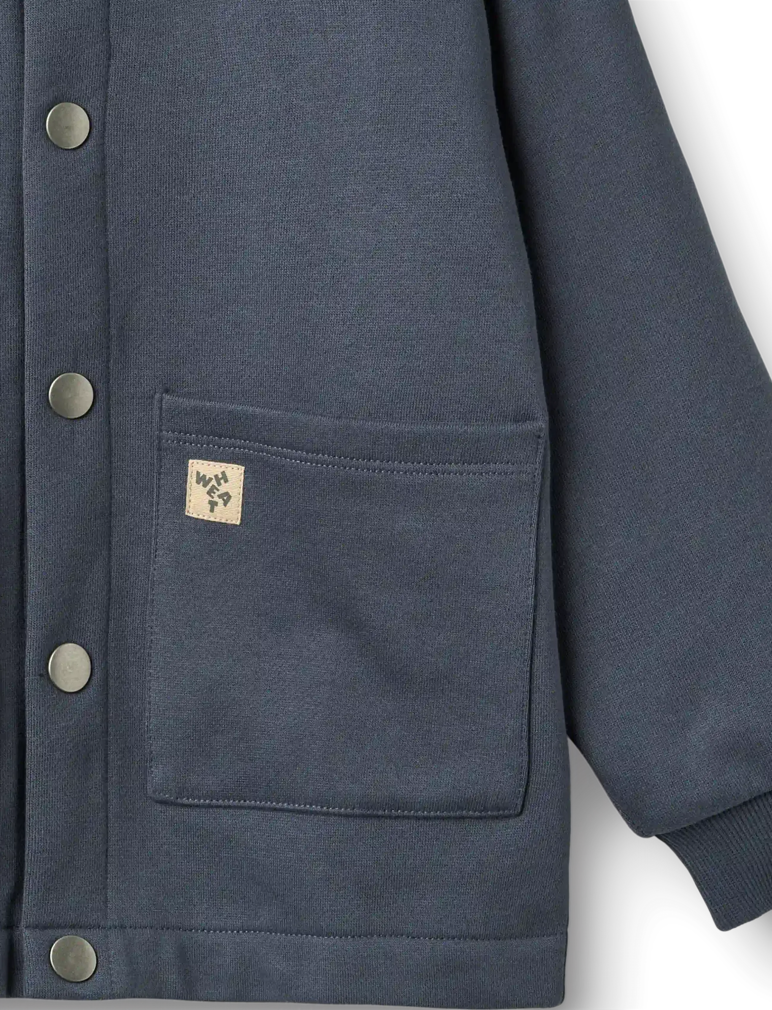 Wheat - Sweat Jacket L/S Carmine - leichte jacken - greyblue - 2