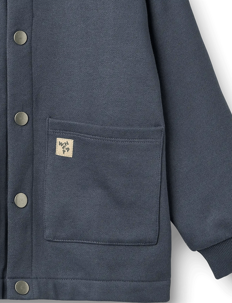 Wheat - Sweat Jacket L/S Carmine - leichte jacken - greyblue - 2