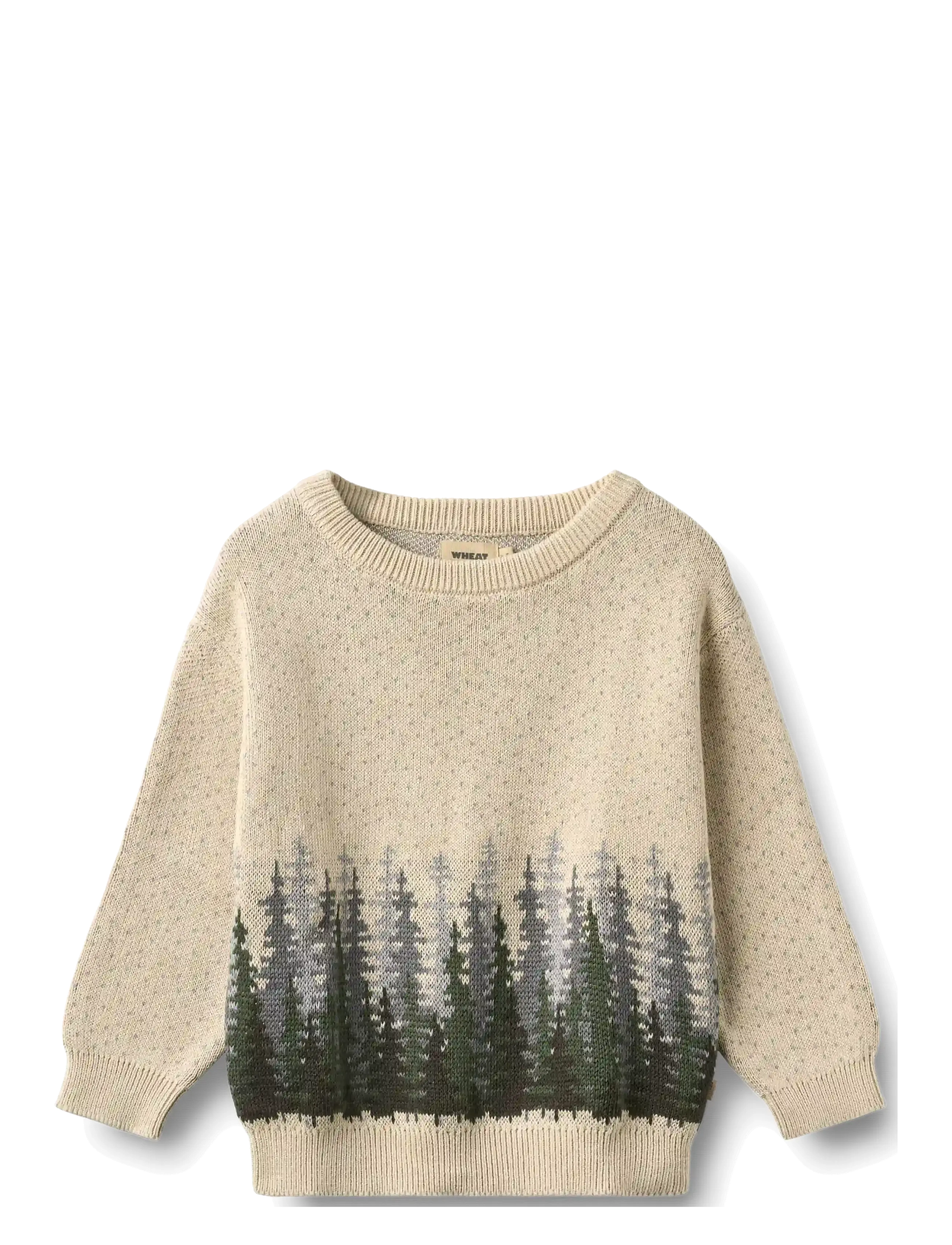 Wheat Jacquard Pullover Finley - Børn - OFFWHITE / cream