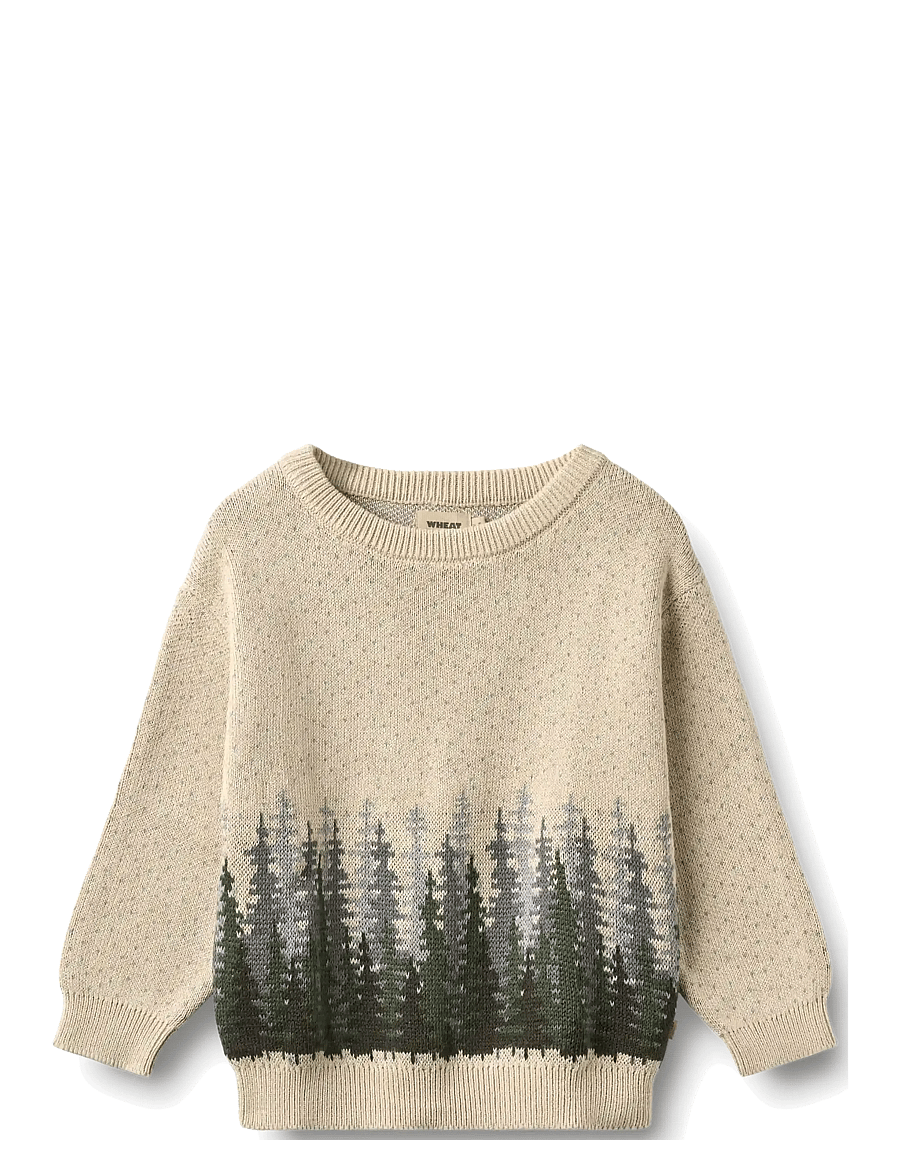 Wheat - Jacquard Pullover Finley - trøjer - offwhite - 0