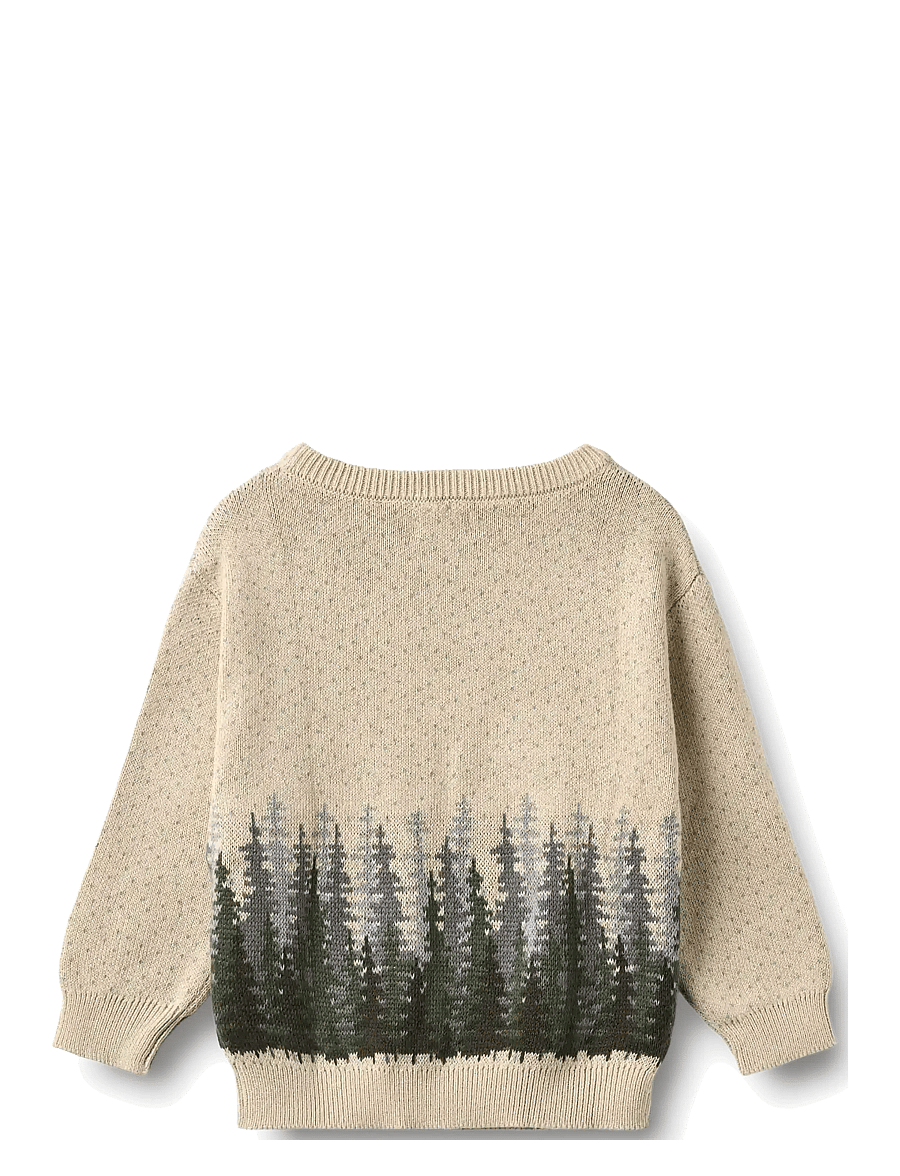 Wheat - Jacquard Pullover Finley - trøjer - offwhite - 1