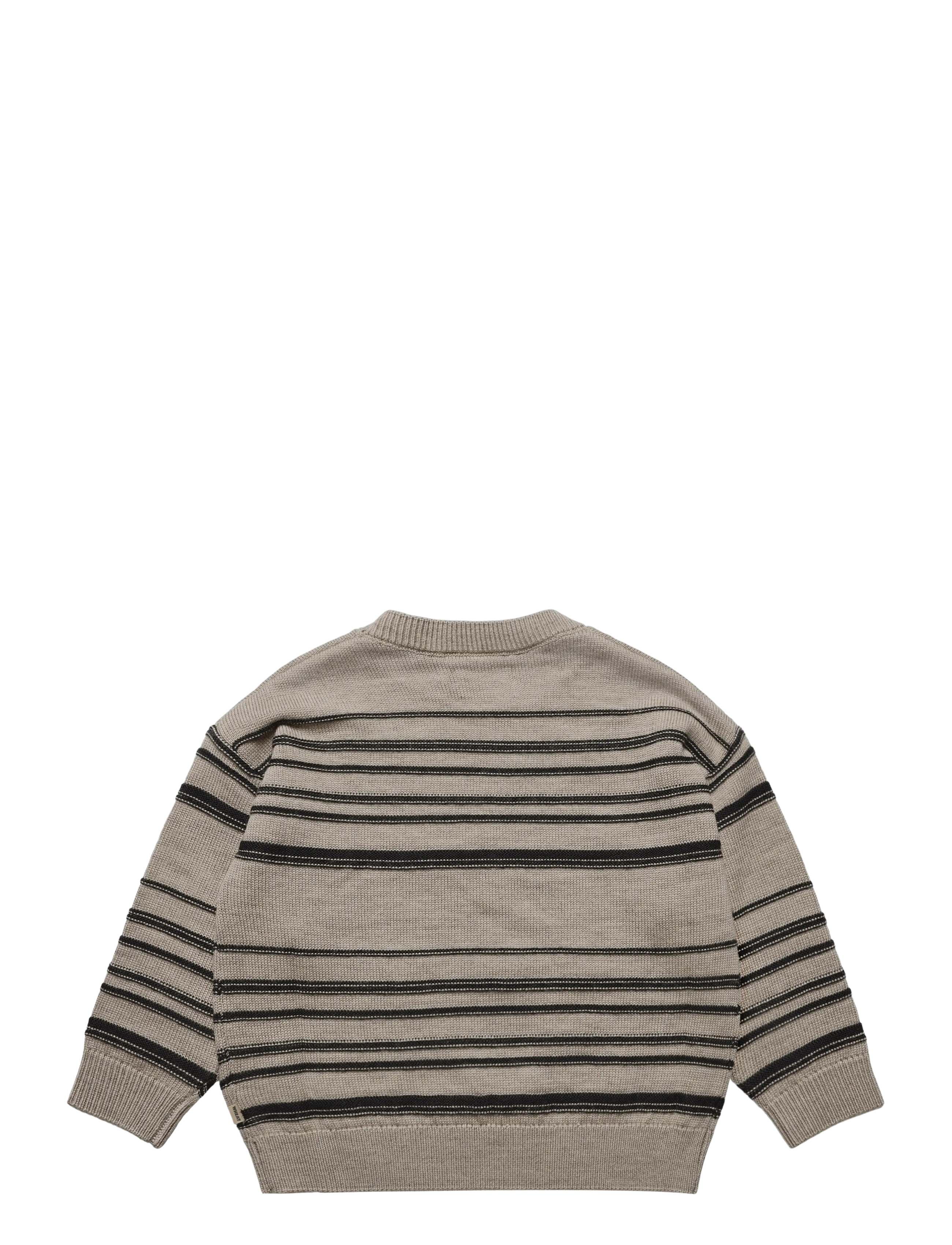 Wheat - Knit Pullover Flores - efterårstøj - sand black stripe - 2