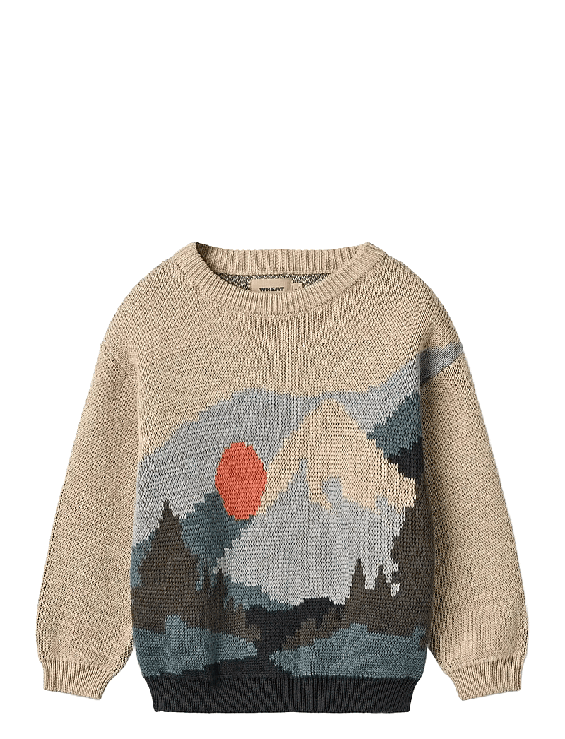 Wheat - Jacquard Pullover William - warm sand - 0