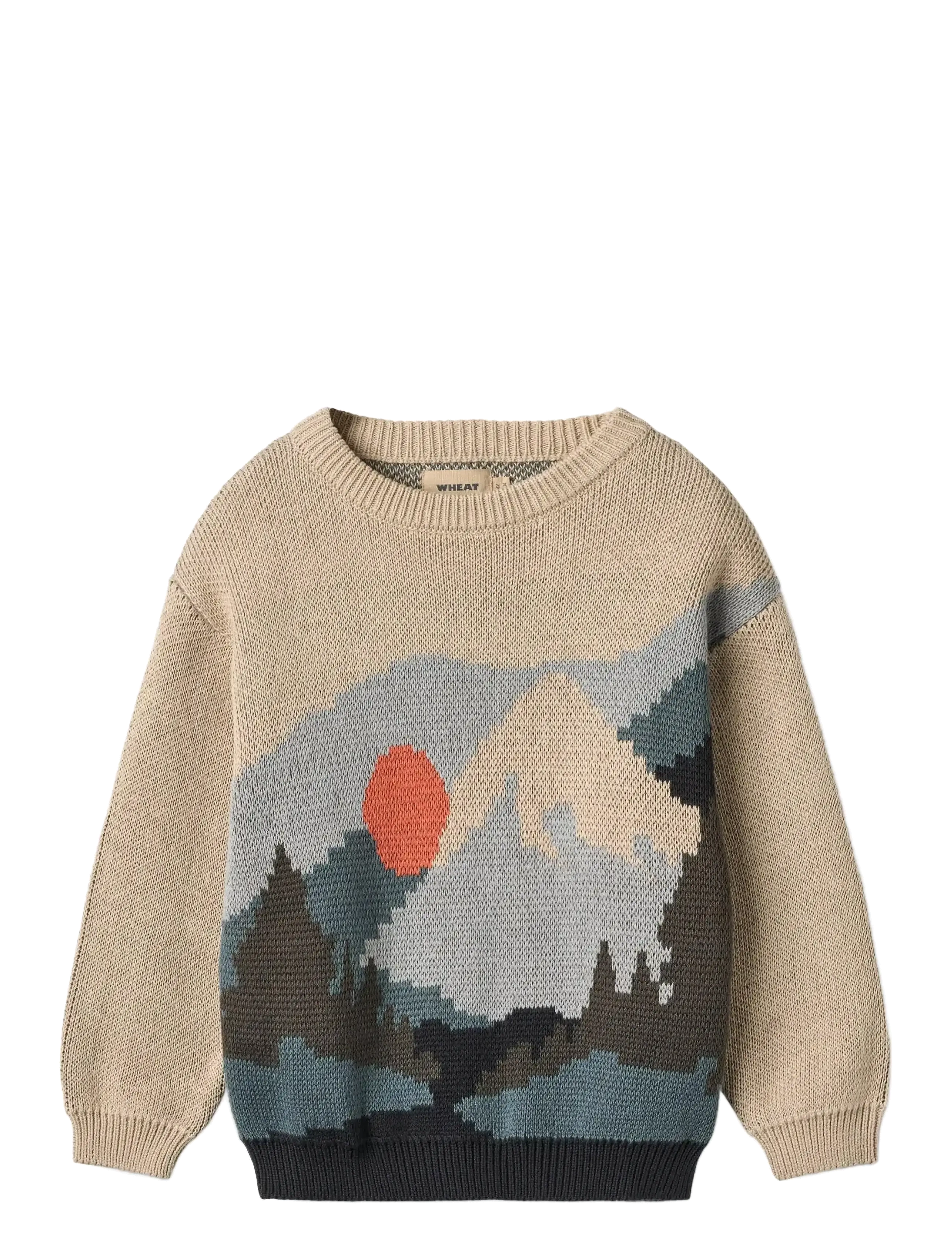 Wheat - Jacquard Pullover William - warm sand - 0