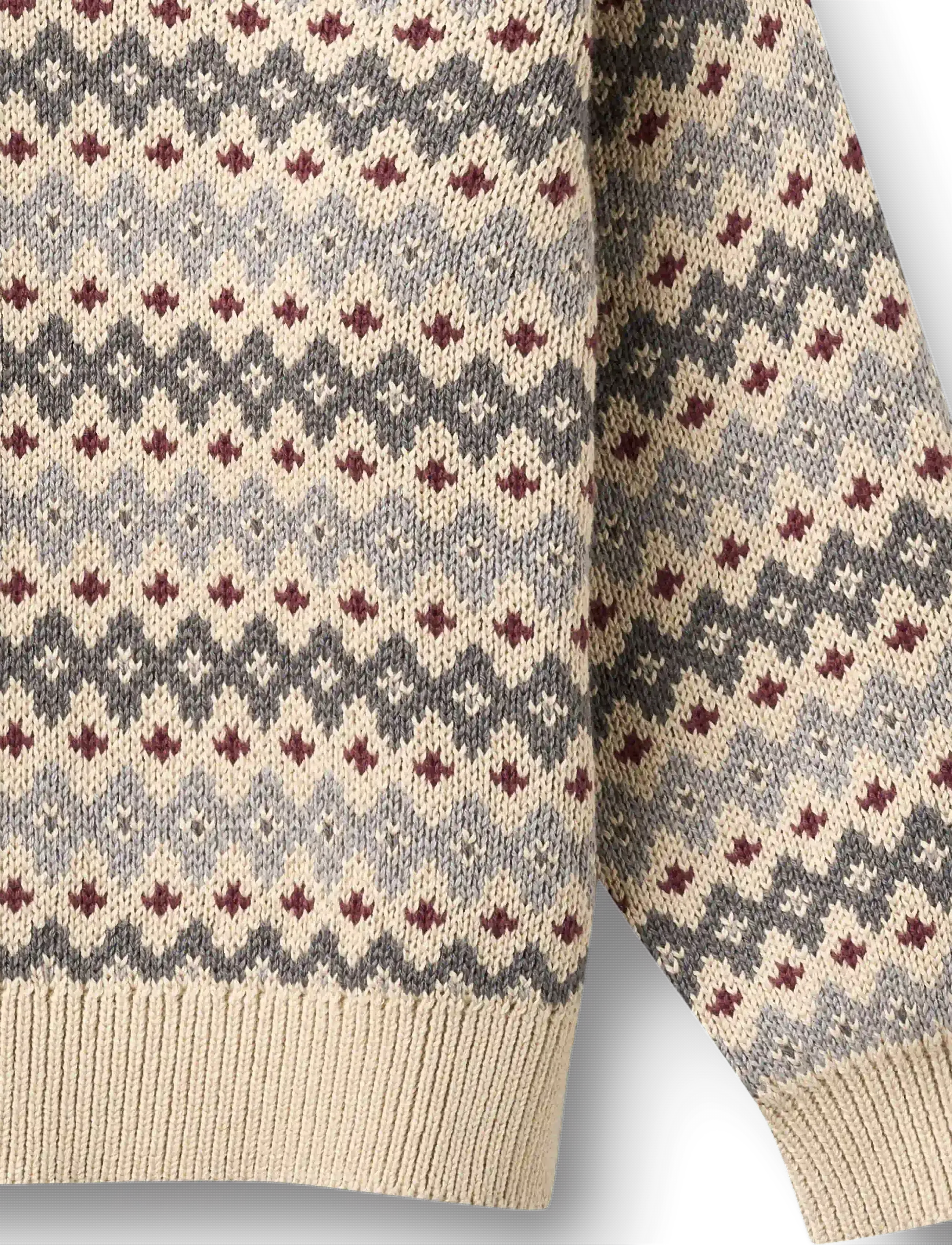 Wheat - Jacquard Pullover Harlow - stickade tröjor - flint - 2