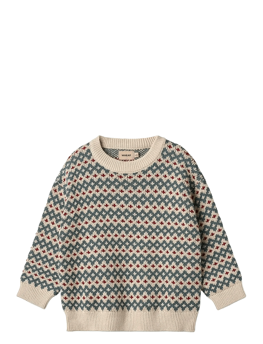 Wheat - Jacquard Pullover Harlow - pullover - offwhite - 0