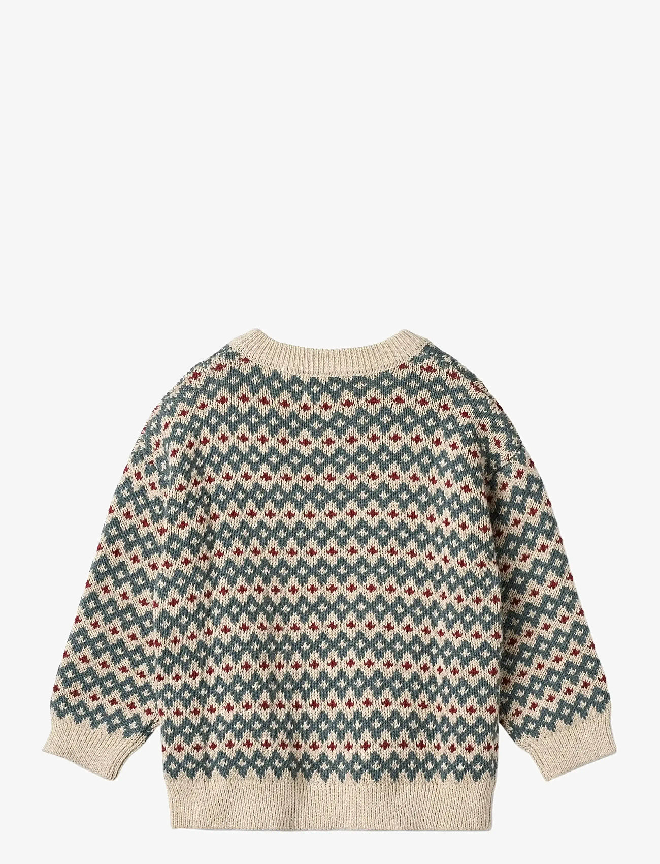 Wheat - Jacquard Pullover Harlow - efterårstøj - offwhite - 1