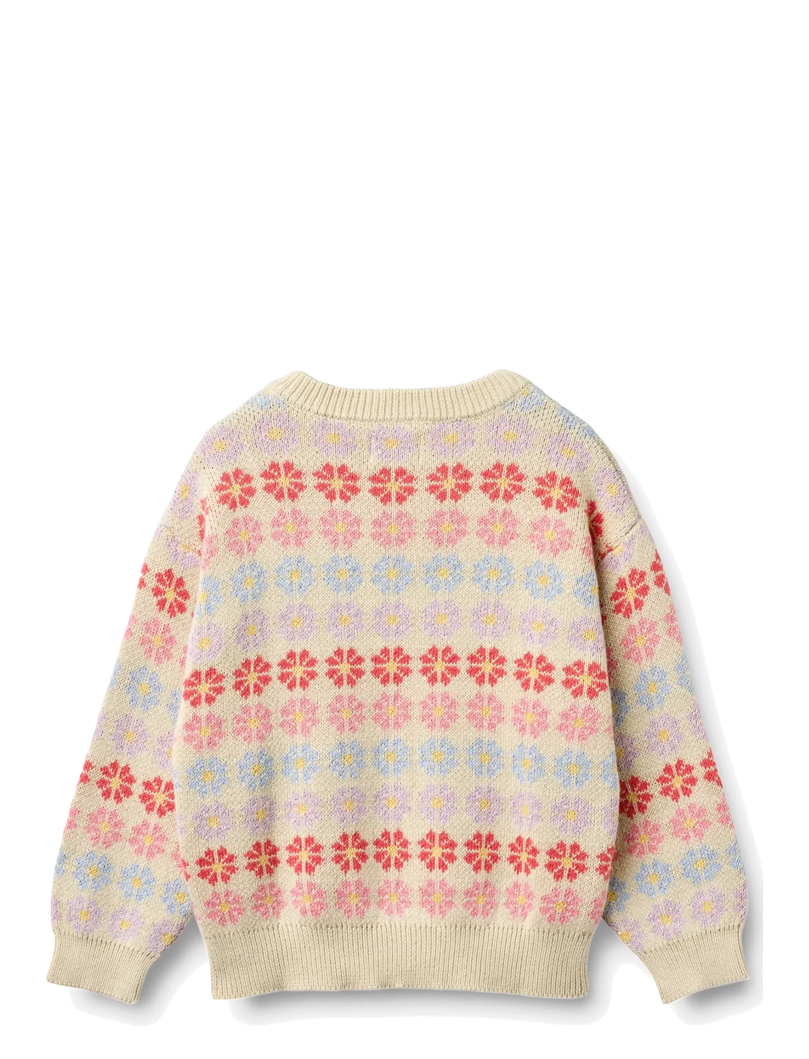 Wheat - Jacquard Pullover Harlow - džemprid - sandshell flowers - 2
