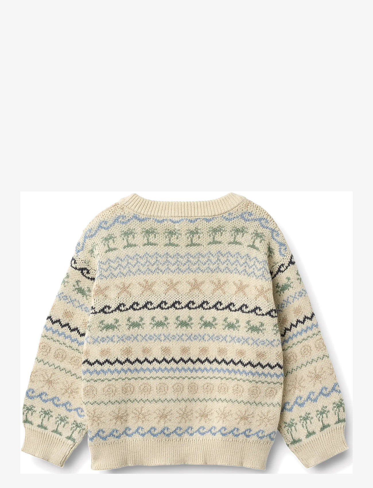 Wheat - Jacquard Pullover August - jumpers - sandshell - 1