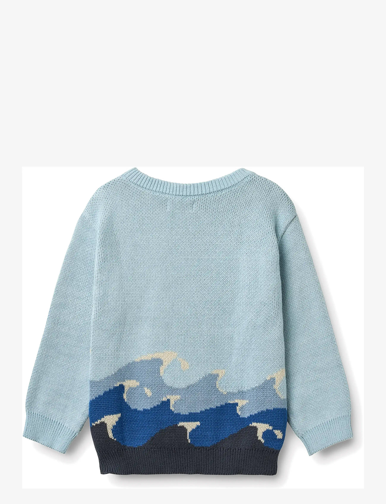 Wheat - Jacquard Pullover Knud - džemprid - summer sky - 2
