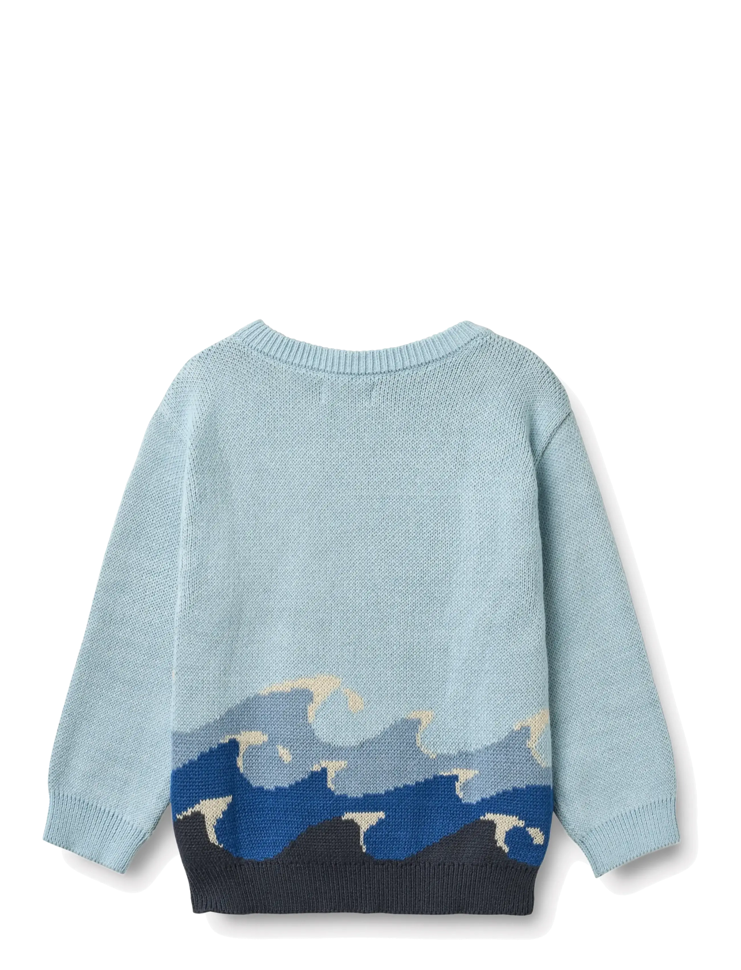 Wheat - Jacquard Pullover Knud - gebreide kleding - summer sky - 2