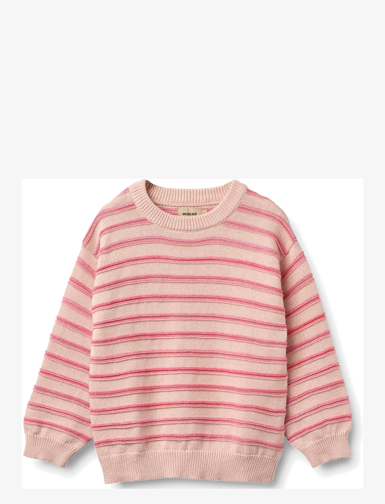Wheat - Jacquard Pullover Harlow - džemprid - powder stripe - 0
