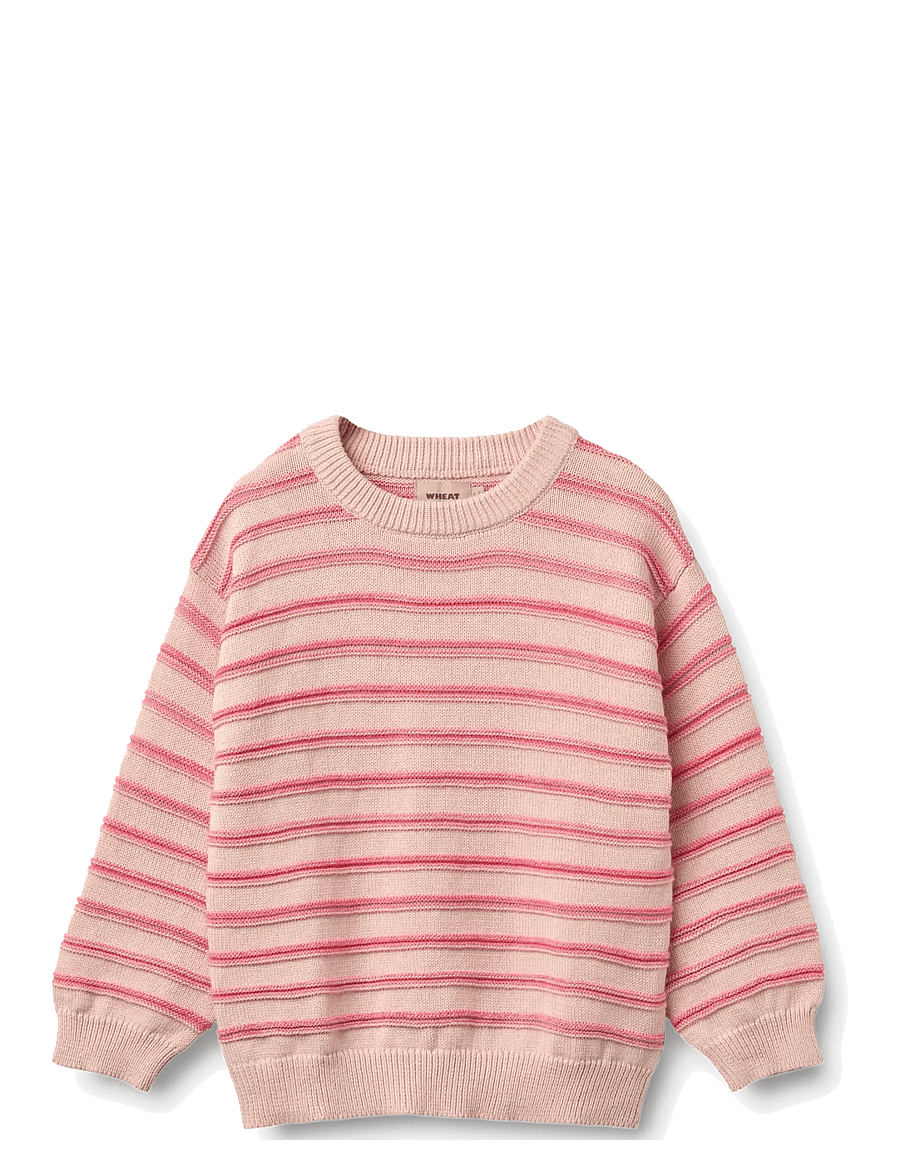 Wheat - Jacquard Pullover Harlow - pullover - powder stripe - 0