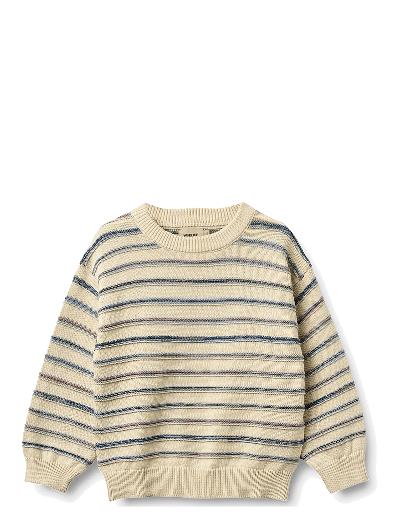 Wheat - Jacquard Pullover Harlow - pullover - sandshell stripe - 1
