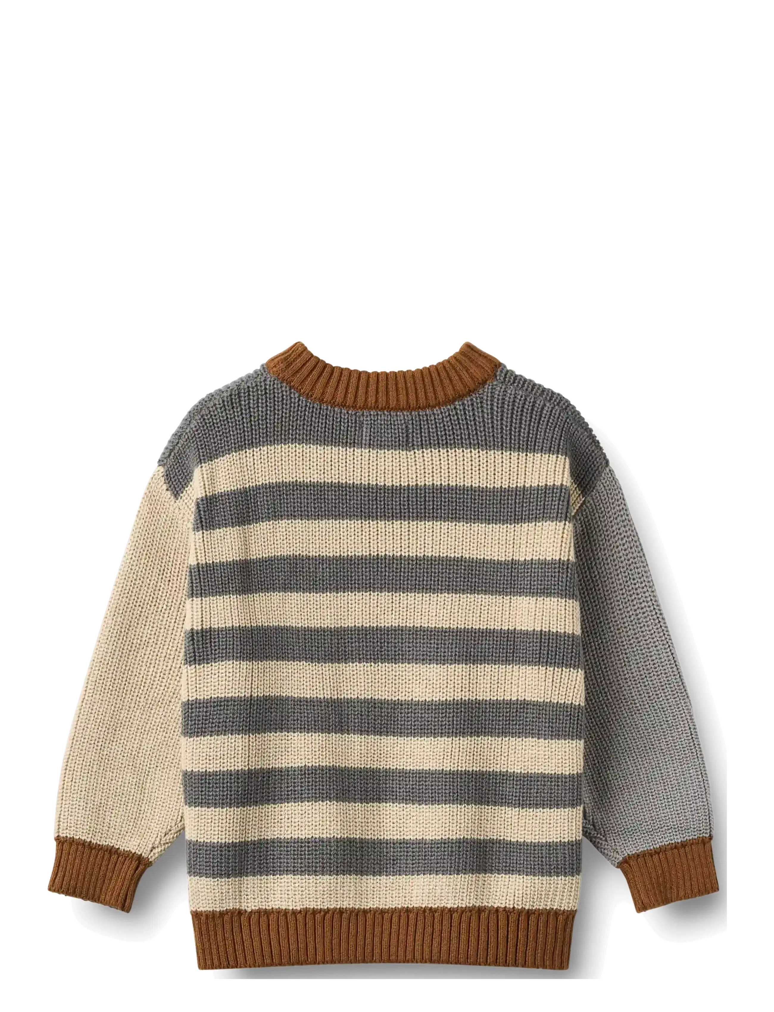 Wheat - Knit Jumper L/S Rasmus - stickade tröjor - flint stripe - 2