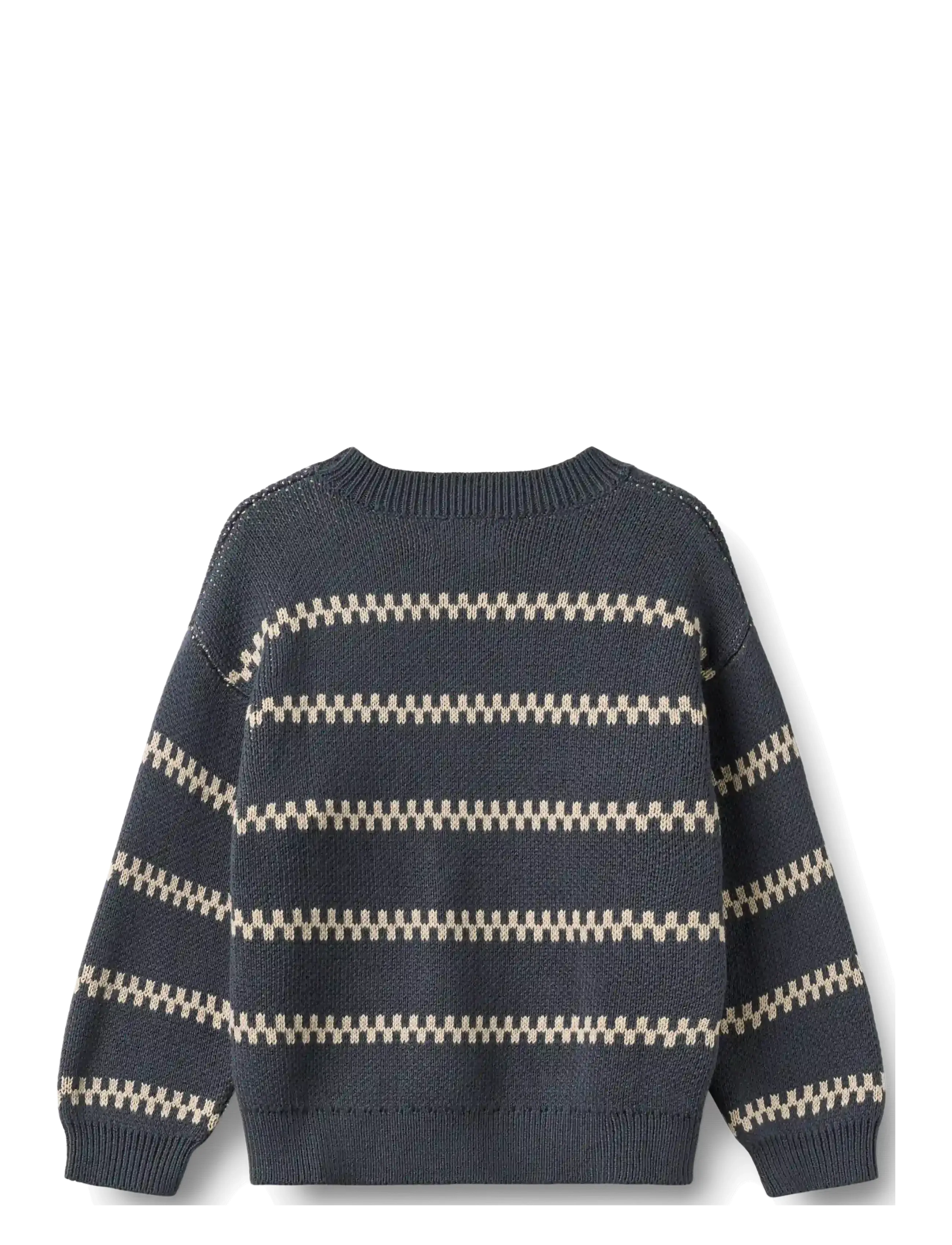 Wheat - Jacquard Pullover Harlow - greyblue - 2