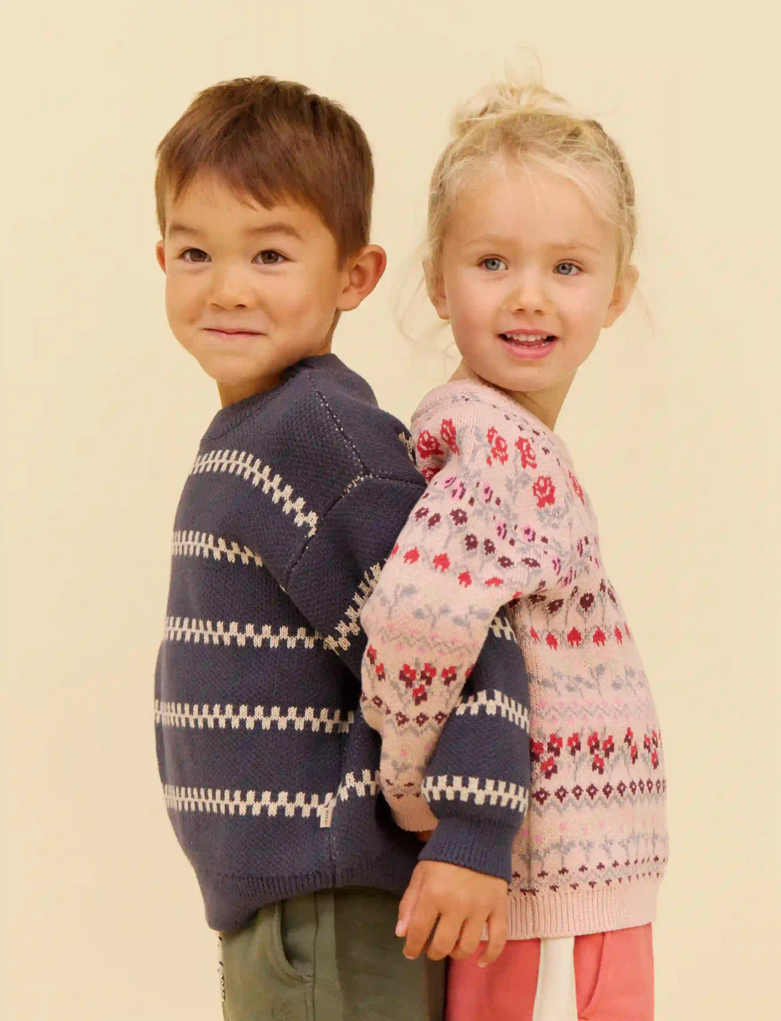 Wheat - Jacquard Pullover Harlow - greyblue - 3