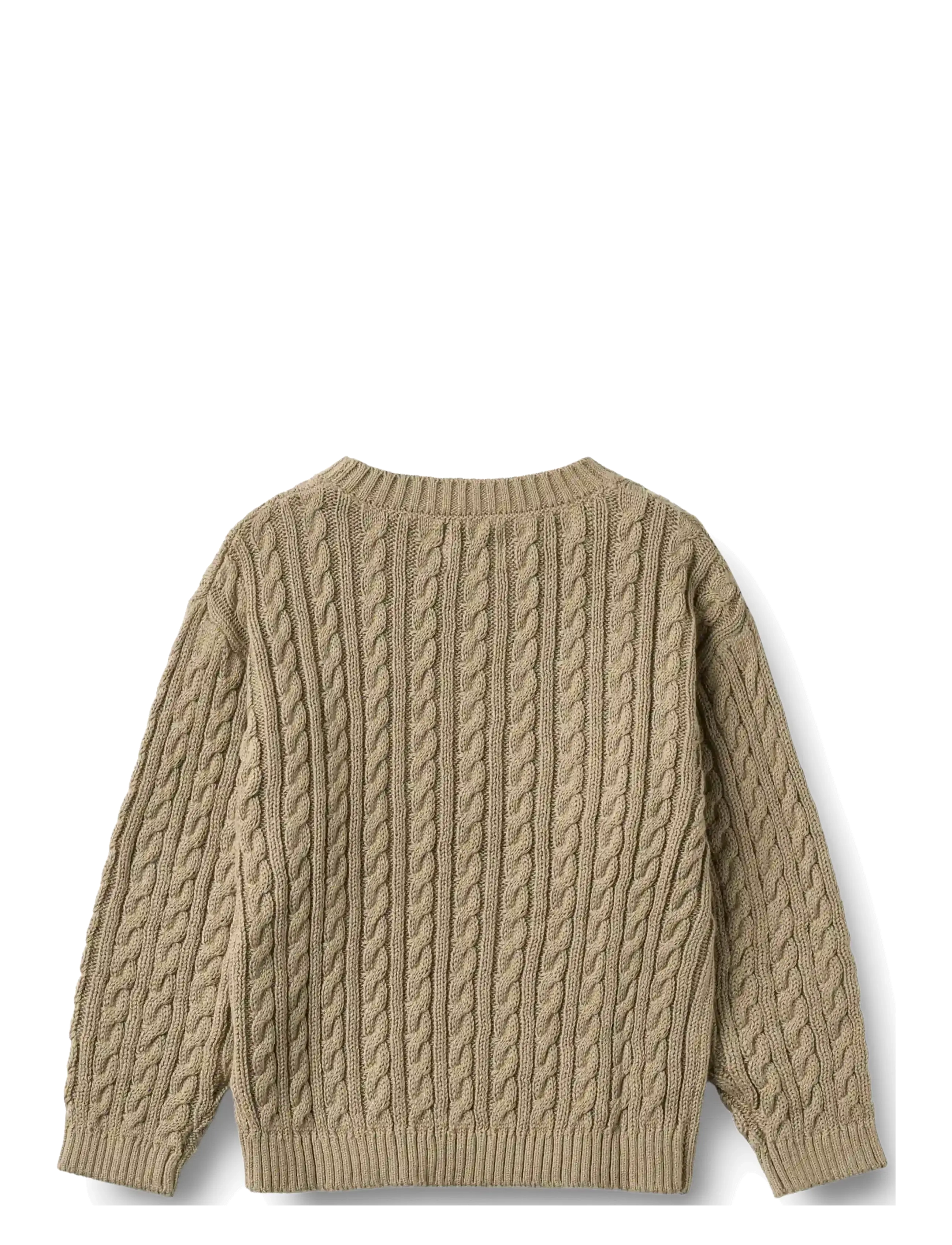 Wheat - Knit Pullover L/S Oliver - gravel - 2