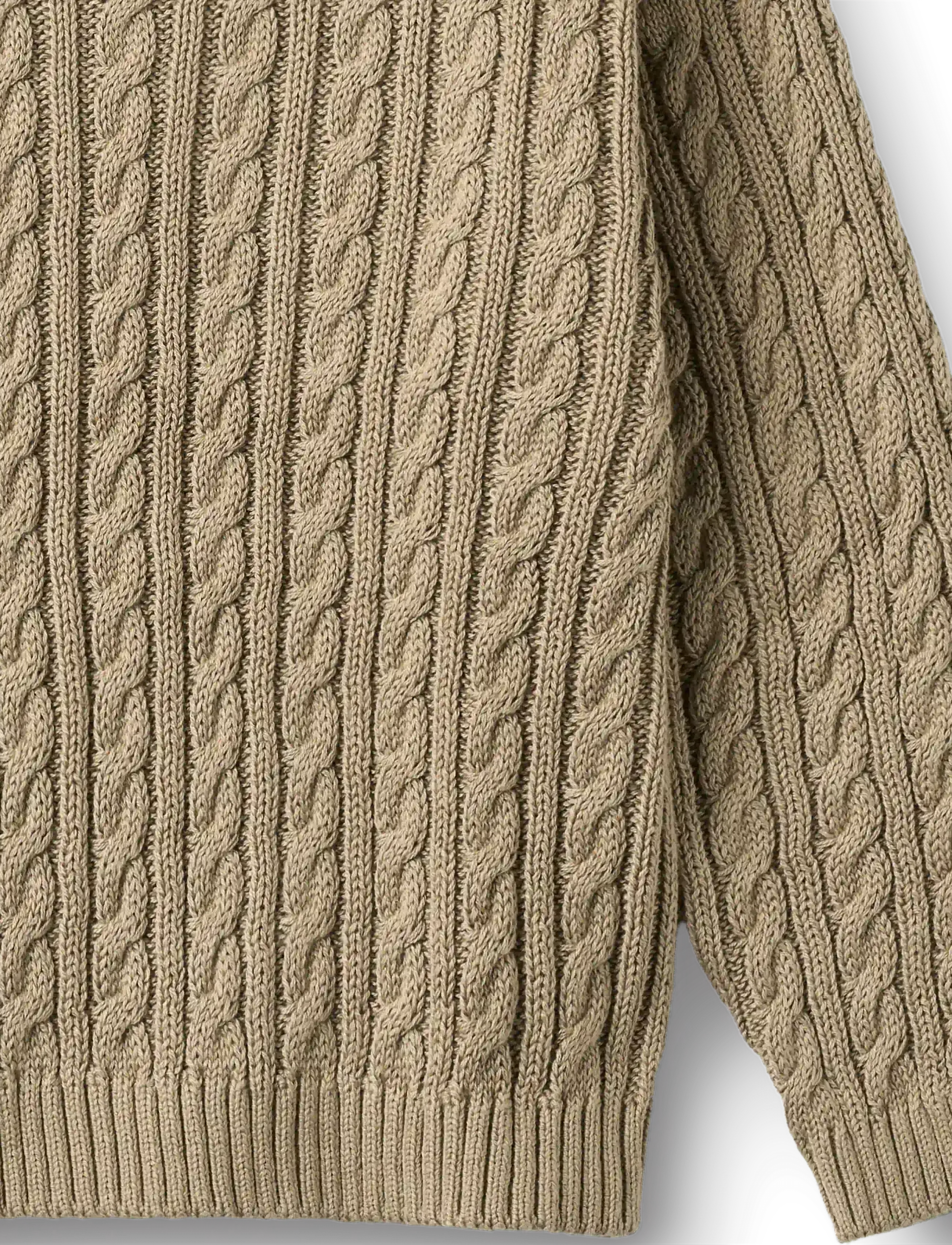 Wheat - Knit Pullover L/S Oliver - stickade tröjor - gravel - 5