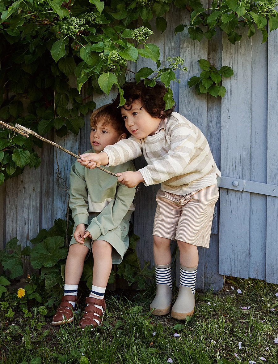 Wheat - Knit Pullover Morgan - džemprid - beige stripe - 0