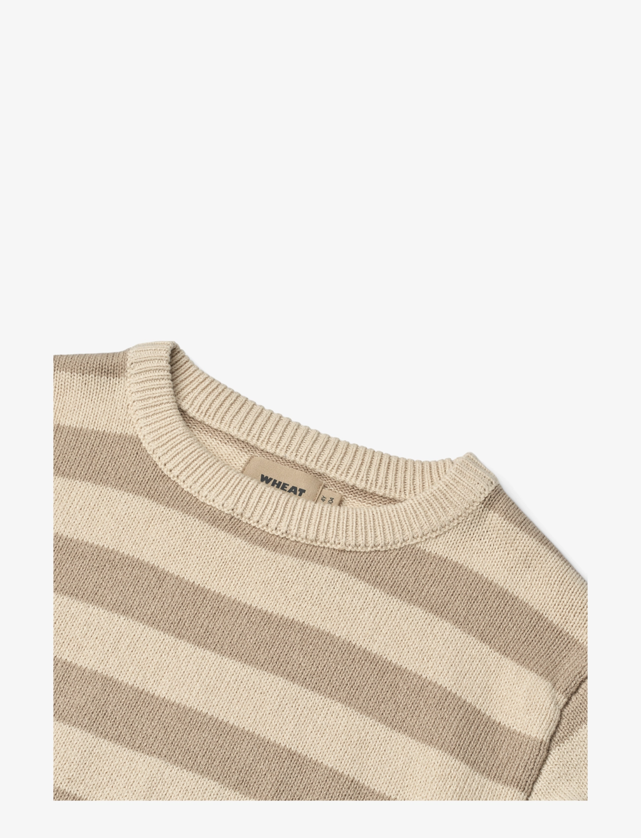 Wheat - Knit Pullover Morgan - trøjer - beige stripe - 3