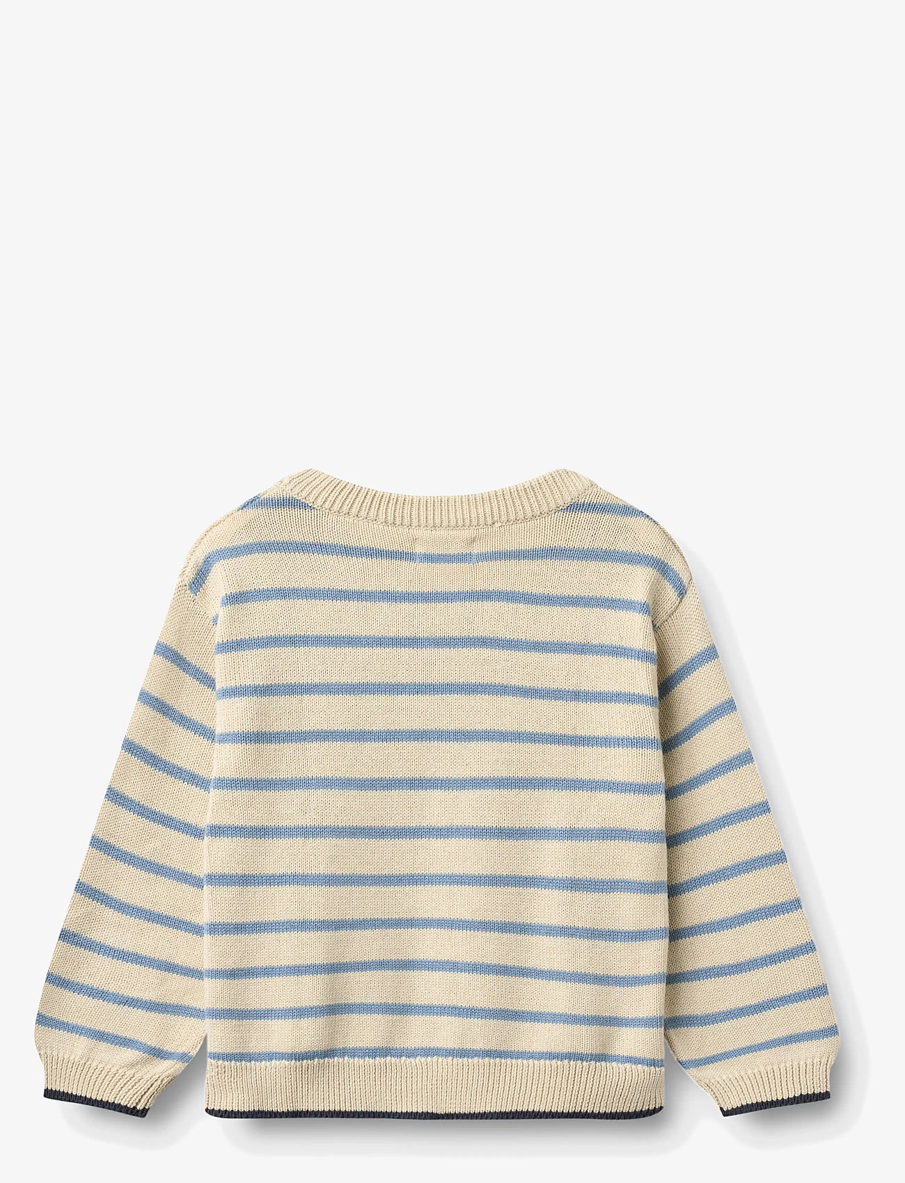 Wheat - Knit Pullover Morgan - jumpers - faded denim stripe - 1