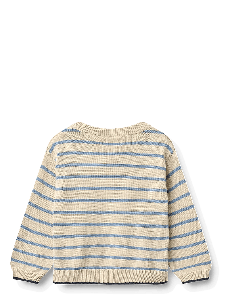 Wheat - Knit Pullover Morgan - jumpers - faded denim stripe - 1