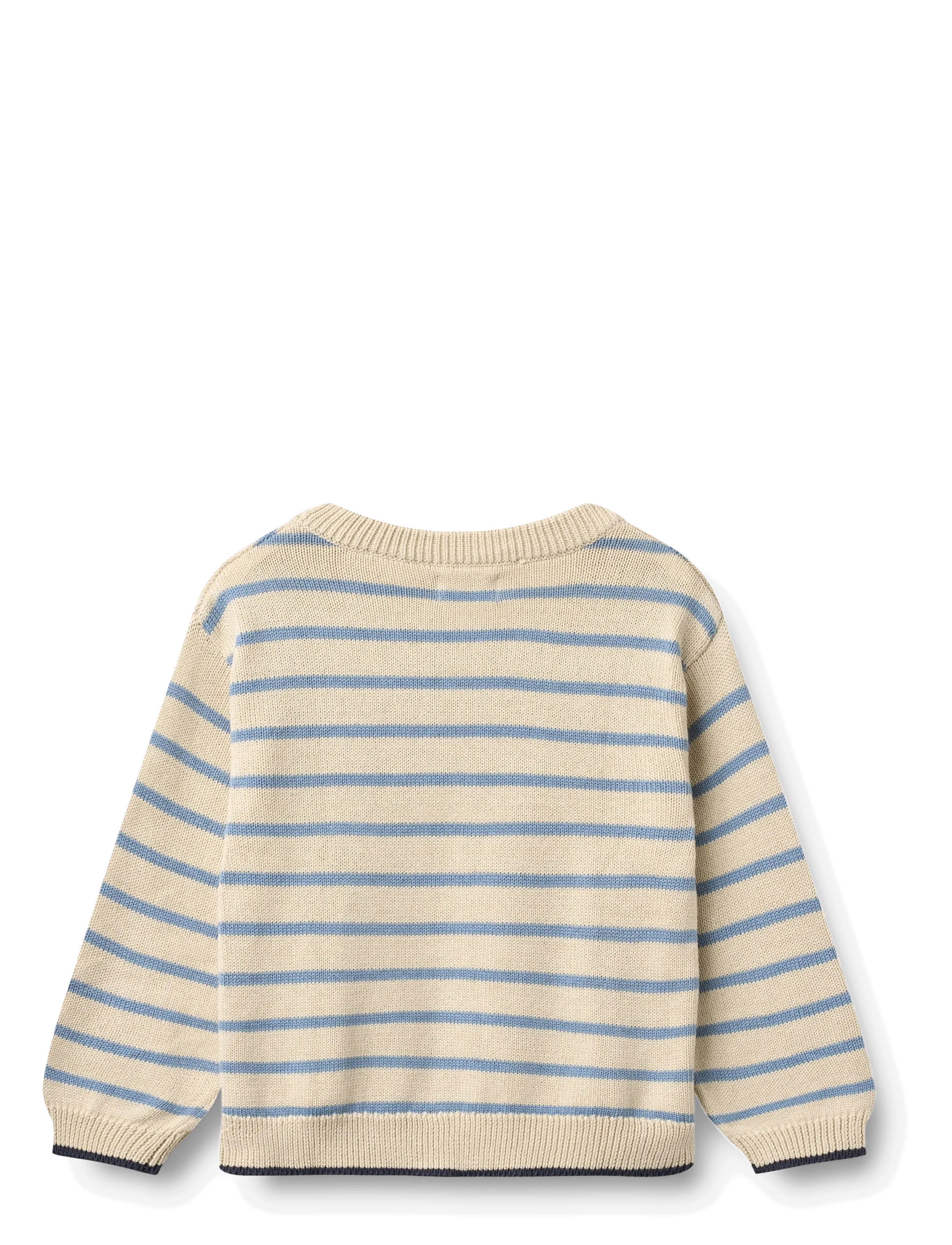 Wheat - Knit Pullover Morgan - pullover - faded denim stripe - 1