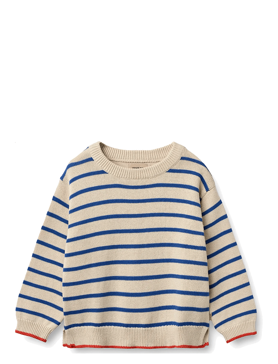 Wheat - Knit Pullover Morgan - džemprid - true blue stripe - 0