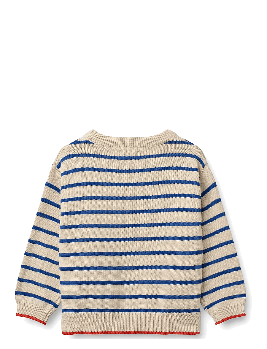 Wheat - Knit Pullover Morgan - džemprid - true blue stripe - 1