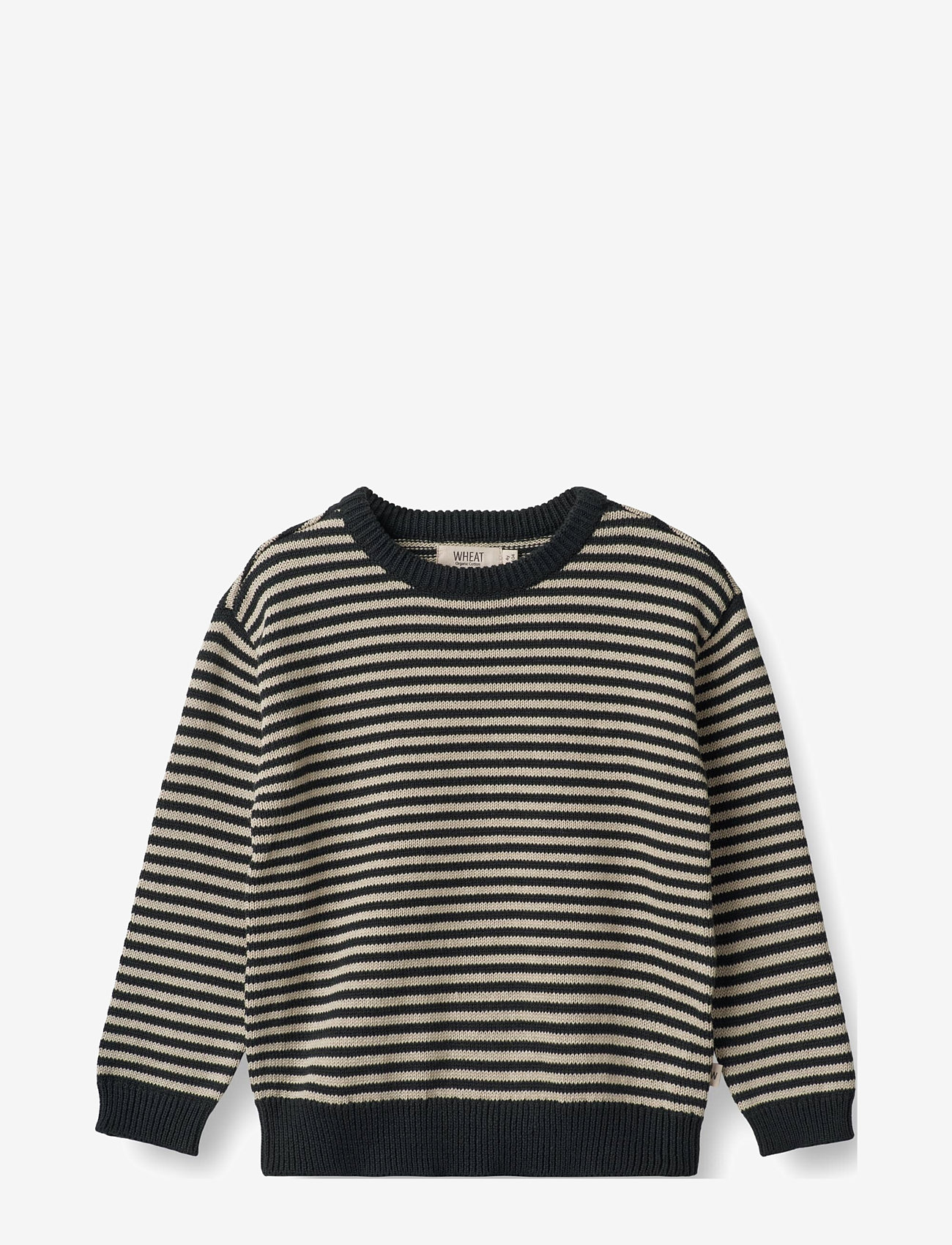 Wheat - Knit Pullover Morgan - navy stripe - 0
