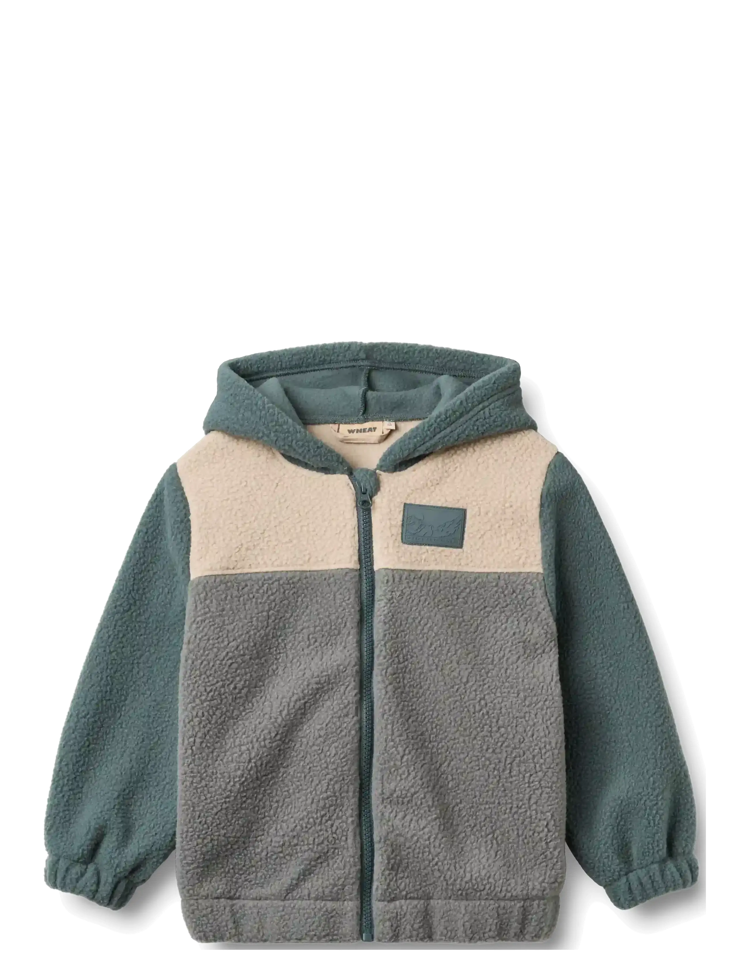 Wheat Fleece Jacket L/S Adrian - Kleidung - FLINT / grey