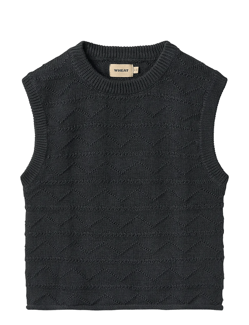 Wheat - Knit Vest Bobby - navy - 0