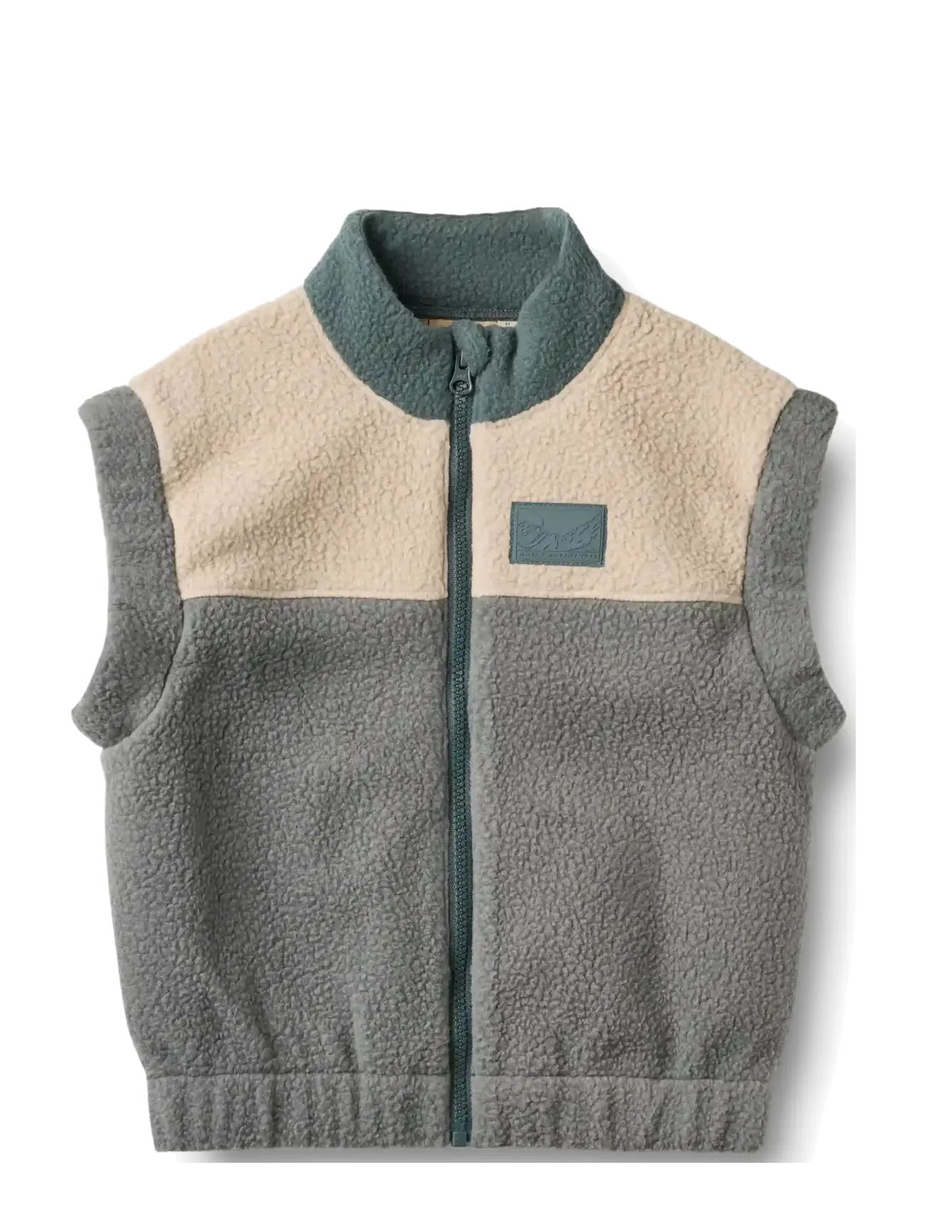 Wheat Fleece Gilet Ask - Teens 140-176 - FLINT / green
